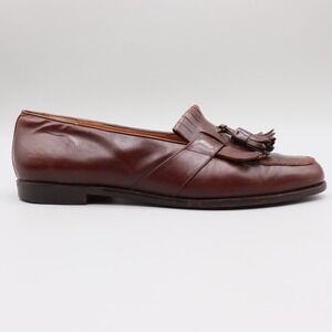 Salvatore Ferragamo Men's Size 10D Brown Leather Tassel Dress Loafers Casual